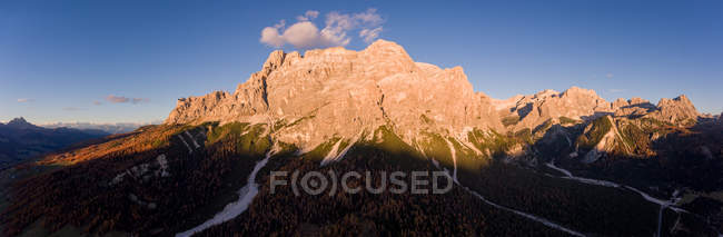 Scenic view of Fanes Sennes Mountain range, Dolomites, South Tyrol, italy — Stock Photo