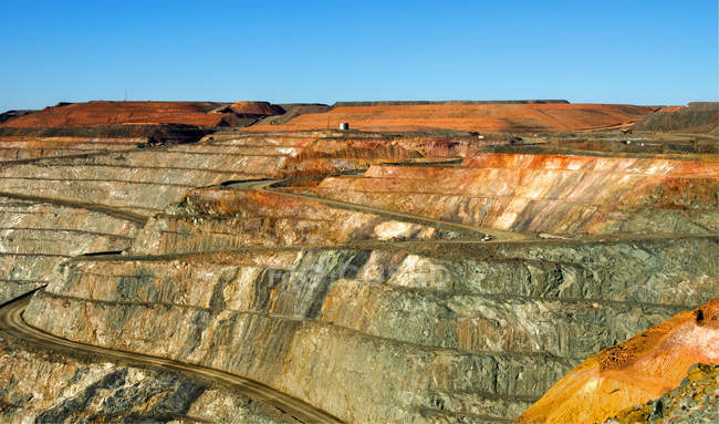 Scenic view of Super Pit, Kalgoorlie, Western Australia, Australia — Stock Photo