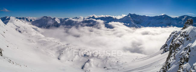 Vue panoramique sur le paysage montagneux, Salzbourg, Autriche — Photo de stock