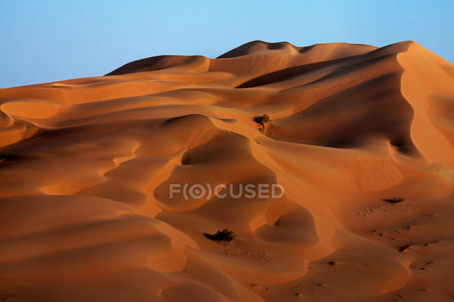 Nahaufnahme von Sanddünen in der Wüste, saudi-arabien — Stockfoto
