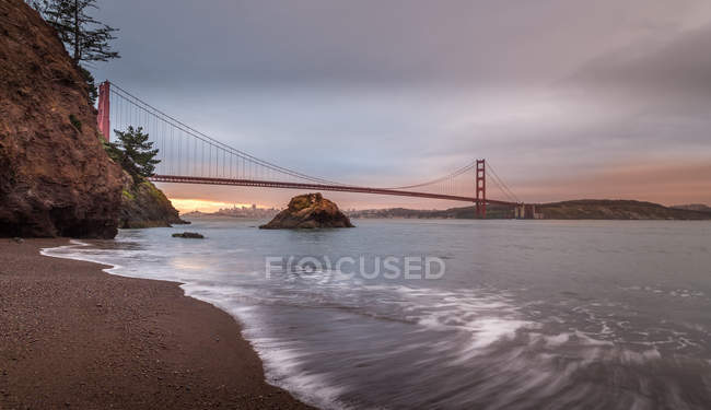 Vista panoramica sul Golden Gate Bridge, San Francisco, California, America, USA — Foto stock