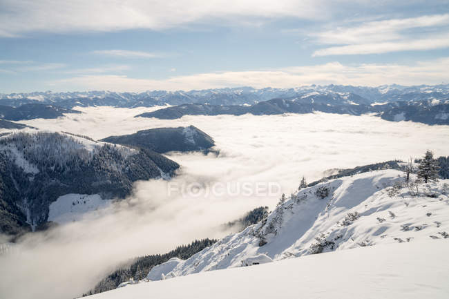 Vue panoramique sur le paysage montagneux, Salzbourg, Autriche — Photo de stock