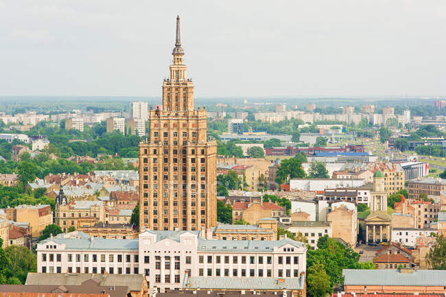 Academy of Science , Riga, Latvia — Stock Photo