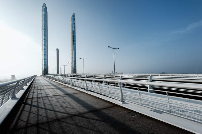 Scenic view of Pont Jacques Chaban-Delmas, Bordeaux, France — Stock Photo