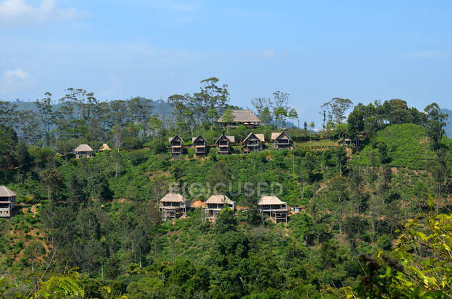 Vue panoramique sur les maisons traditionnelles, Ella, Badulla, Sri Lanka — Photo de stock