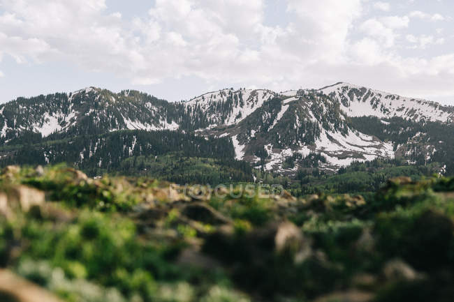 Vista panorâmica das Montanhas Wasatch, Utah, América, EUA — Fotografia de Stock