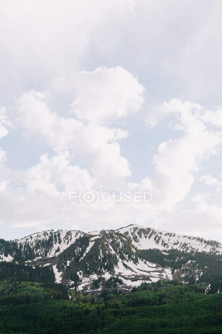 Vista panorámica de las montañas Wasatch, Utah, América, EE.UU. - foto de stock