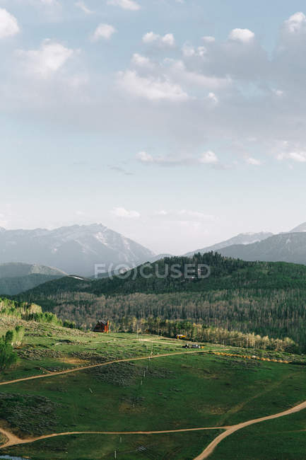 Vista panoramica del Guardsmans Pass, Wasatch, Utah, America, USA — Foto stock