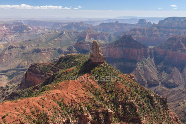 Vista panorâmica do Monte Hayden, Grand Canyon, Arizona, América, EUA — Fotografia de Stock