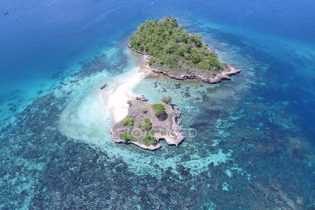 Vista panorámica de GIli Petelu, Lombok, Indonesia - foto de stock