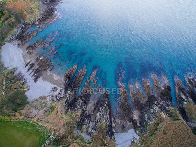 Luftaufnahme der Kirche Bucht, Kreuzrasur, Grafschaft Kork, Irland — Stockfoto