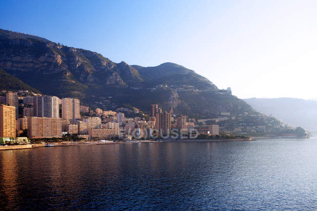 Aerial view of Monte Carlo resort cityscape, Monaco — Stock Photo