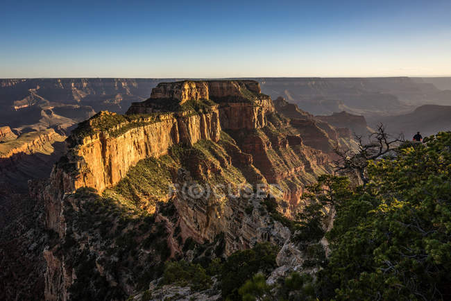 Wotans Throne from Cape Royal lookout, Grand Canyon, Arizona,  America, USA — Stock Photo