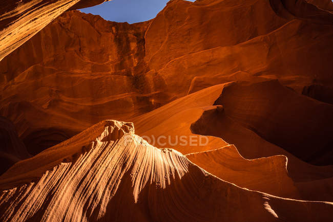 Мальовничий вид на нижній Каньйон Антилопи, Пейдж, в Арізоні America, США — стокове фото