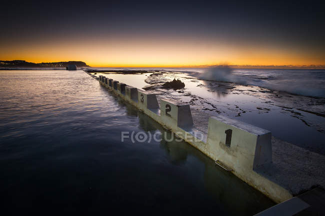 Scenic view of Merewether Baths, Newcastle, New South Wales, Australia — Stock Photo