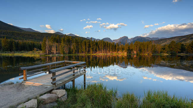Scenic view of rocky mountain national park, usa — Stock Photo