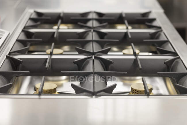 Close-up of a gas stove — Stock Photo