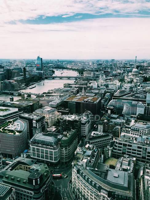 Vue aérienne de Londres, Angleterre, Royaume-Uni — Photo de stock