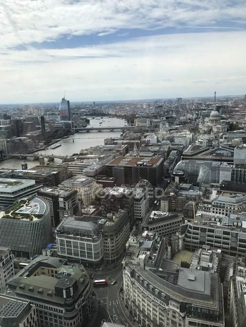 Vue aérienne de Londres, Angleterre, Royaume-Uni — Photo de stock