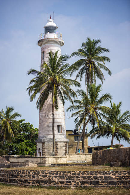 Malerischer Blick auf Leuchtturm, Galle, sri lanka — Stockfoto