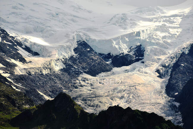Glaciar Mont Blanc, Francia - foto de stock