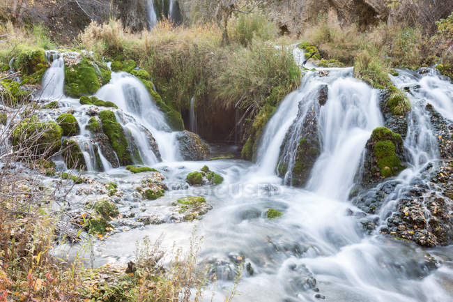 Scenic view of Waterfall, South Dakota, America, USA — Stock Photo