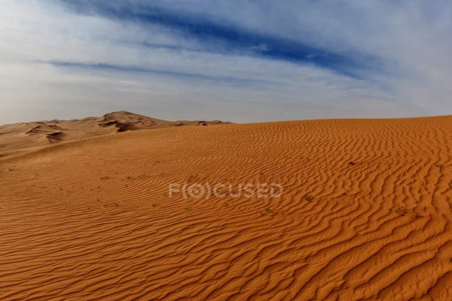 Vue rapprochée des dunes de sable dans le désert, Arabie Saoudite — Photo de stock