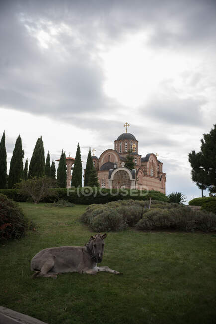 Vista della chiesa del Santo Sepolcro nella città del monumento più famoso d'estate — Foto stock