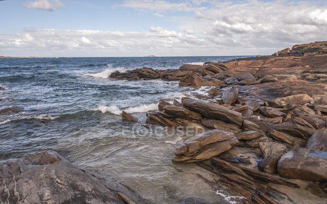 Vue panoramique sur le paysage marin du cap Leeuwin, Augusta, Australie occidentale, Australie — Photo de stock