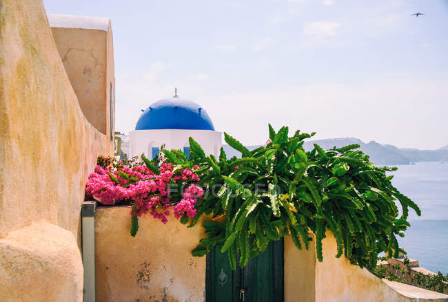 Bella vista dell'isola di Santorini, Grecia — Foto stock
