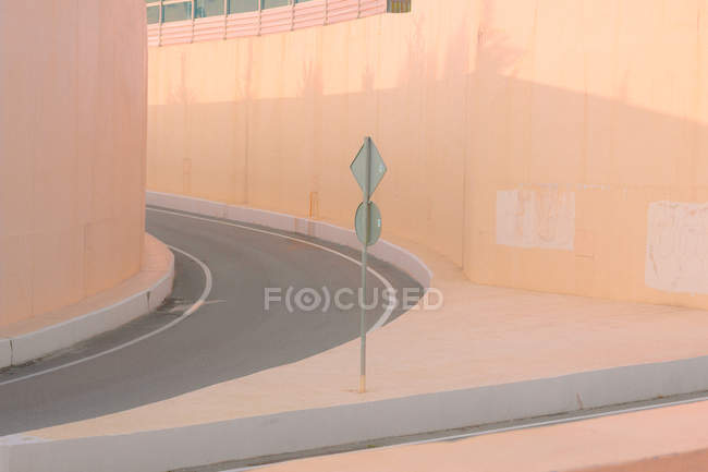 Scenic view of Pastel colored road, Russia — Stock Photo