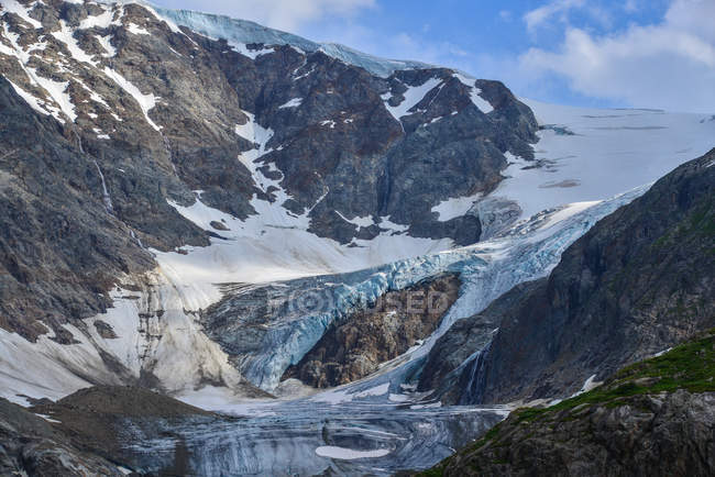 Blick auf den steinernen Gletscher, Bern, Schweiz — Stockfoto