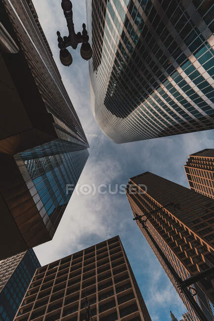 Skyscrapers in the city of london — Stock Photo