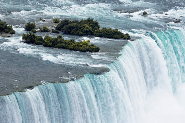 Закрытие Американского водопада, Ниагарского водопада, Нью-Йорк, Америка, США — стоковое фото