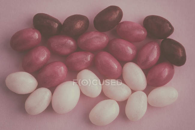 Closeup view of Overhead view of jelly beans — Stock Photo
