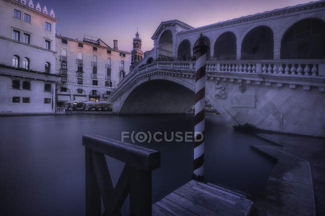 Veduta panoramica dei sentieri veneziani 111, Venezia, Veneto, Italia — Foto stock