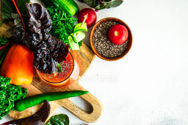Ingrédients pour cuisiner. nourriture saine. légumes. — Photo de stock