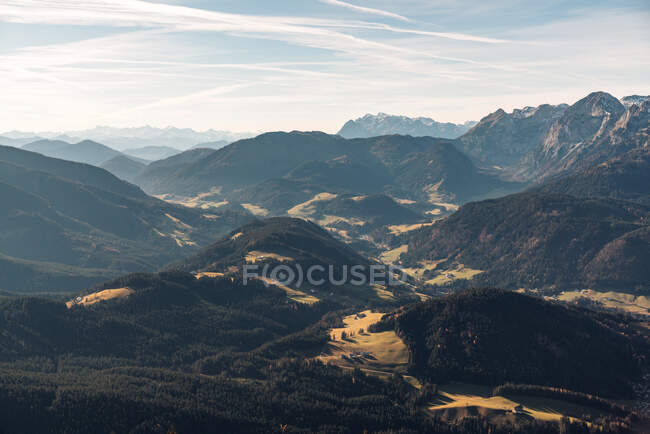 Альпийский пейзаж рядом с Filzmoos, Зальцбург, Австрия — стоковое фото