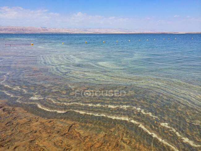 Praia do mar morto, Sowayma, Jordânia — Fotografia de Stock