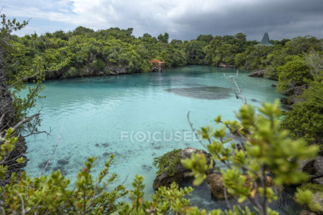 Lac Weekuri, île de Sumba, Nusa Est Tenggara, Indonésie — Photo de stock