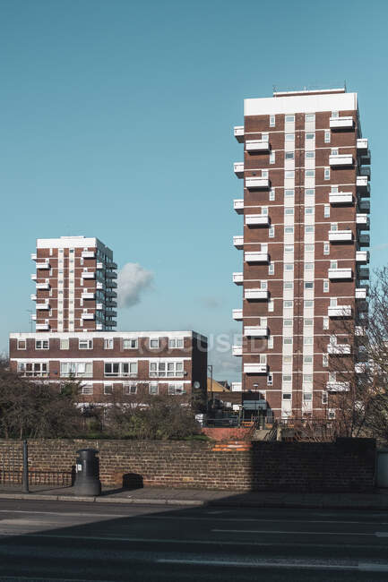 High Rise Council Housing, Limehouse, East London, London, England, UK - foto de stock