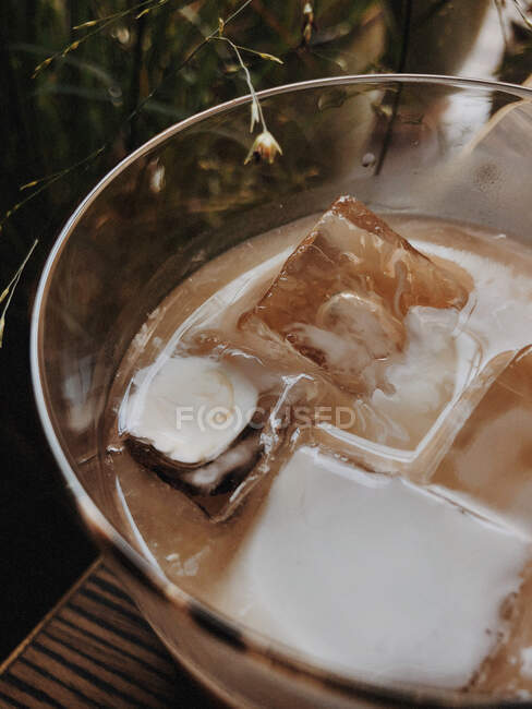 Close-up de um cocktail de creme — Fotografia de Stock