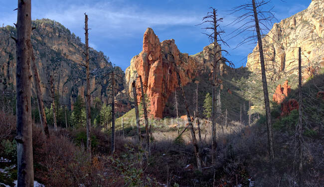 Falésias de Sterling Canyon, Sedona, Arizona, EUA — Fotografia de Stock