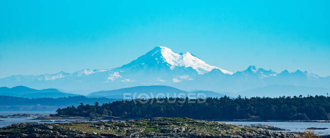 Ländliche Landschaft mit Mt Baker, Washington, USA — Stockfoto