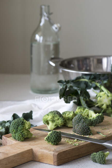 Vue rapprochée du brocoli frais — Photo de stock