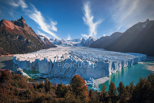 Geleira Perito Moreno, Parque Nacional Los Glaciares, Santa Cruz, Argentina — Fotografia de Stock