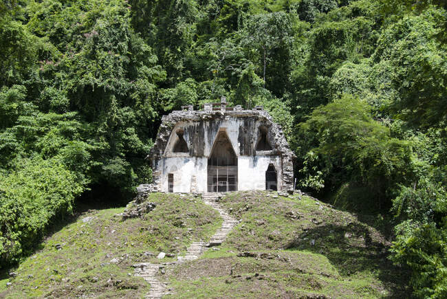 As ruínas de Palenque, Chiapas, México — Fotografia de Stock