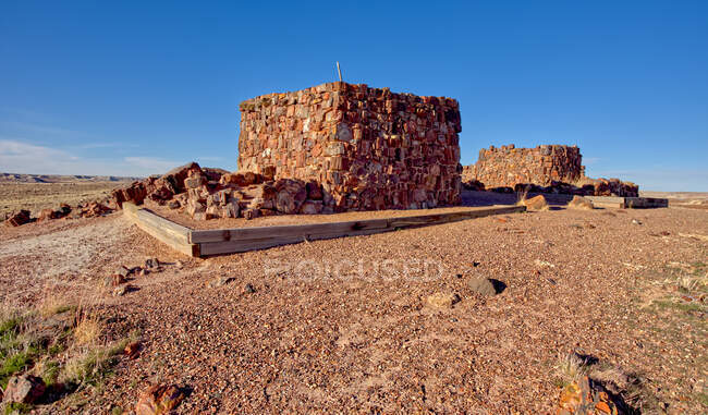 Agate House, Petrified Forest National Park, Arizona, USA — Foto stock