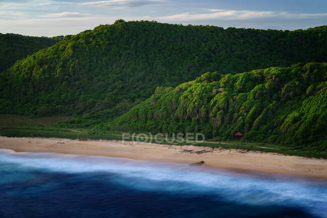 Bile Sayak beach, Gunung Tunak Nature Park, Kuta Mandalika, Indonésia — Fotografia de Stock