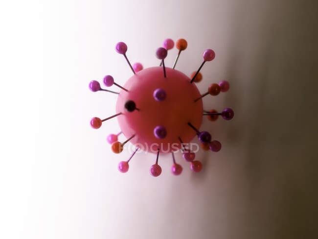Representación 3D de un virus - foto de stock